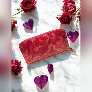 LOUIS VUITTON ZIPPY WALLET ROUND LONG LEATHER IKAT FLOWER VERNIS PATENT